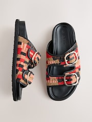 Multi Embellished Forever Comfort® Footbed Sandals - Image 1 of 10