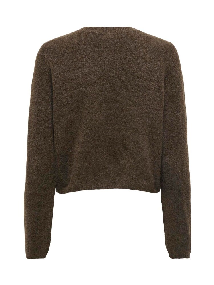 JDY Brown Knitted Button Down Short Cardigan - Image 6 of 6