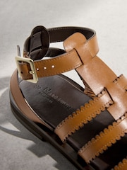 Tan Brown N. Premium Gladiator Sandals - Image 11 of 12