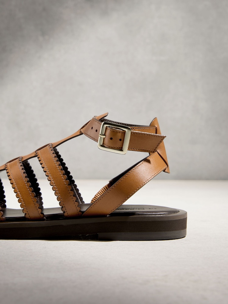 Tan Brown N. Premium Gladiator Sandals - Image 12 of 12