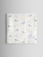 Blue Whale 3-Pack Muslins - Image 2 of 4