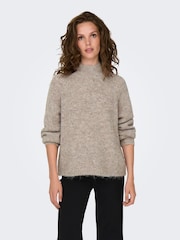 JDY Grey Long Sleeve Jumper - Image 3 of 6