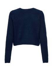 JDY Blue Knitted Button Down Short Cardigan - Image 4 of 4