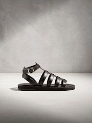 Chocolate Brown N. Premium Gladiator Sandals - Image 3 of 6