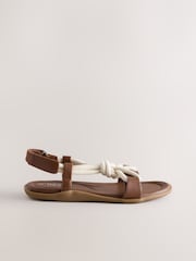 لون محايد - Rope Sling Back Sandals - صورة 6 من 9