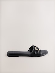 Кара - Forever Comfort® Buckle Detail Mules - 8ичинен 6 сүрөт