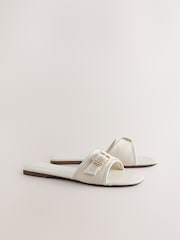 Bone Forever Comfort® Buckle Detail Mules - Image 2 of 5