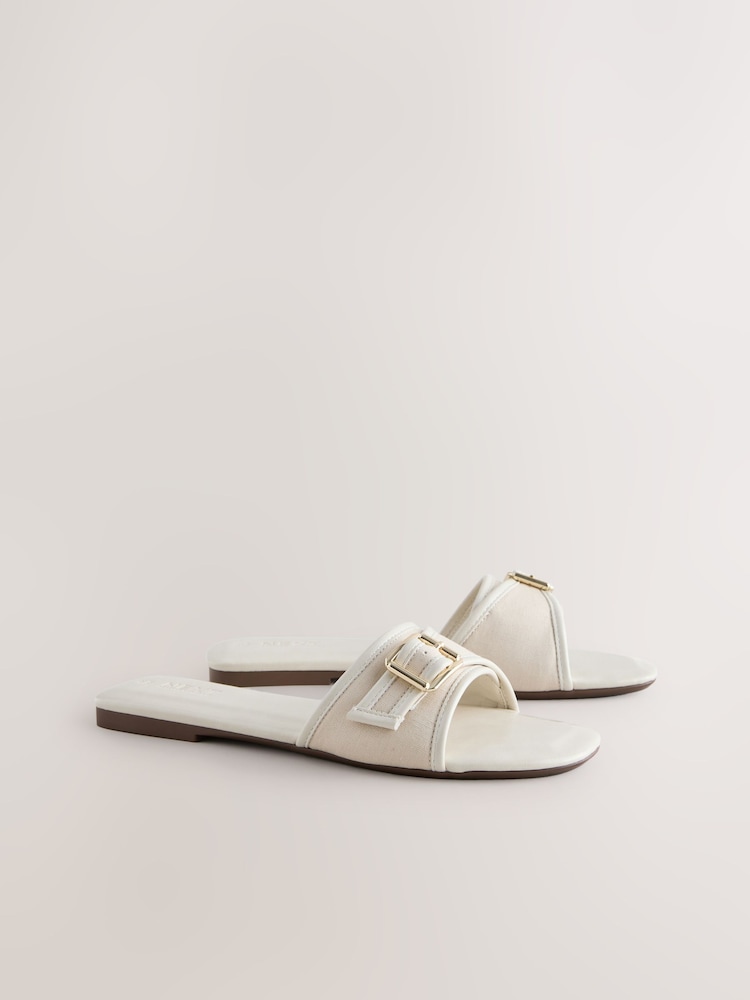 Bone Forever Comfort® Buckle Detail Mules - Image 2 of 5