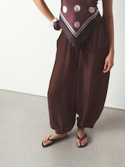 Berry Red N. Premium Round Toe Leather Thong - Image 4 of 12