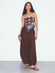 Berry Red N. Premium Round Toe Leather Thong - Image 5 of 12