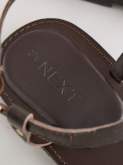 Chocolate Brown Forever Comfort® Toe Thong Sandals - Image 8 of 12