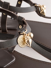 Chocolate Brown Forever Comfort® Toe Thong Sandals - Image 9 of 12