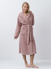 Aruelle Martha Pink Luxury Ribbed Mid-Length Dressing Gown - Image 6 of 6