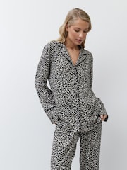 Aruelle Animal Leona bold Leopard print Long Leg Pyjamas with piping detail - Image 2 of 6