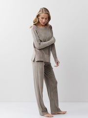Aruelle Capucine soft Jumbo cord comfortable Brown Loungewear set - Image 3 of 5