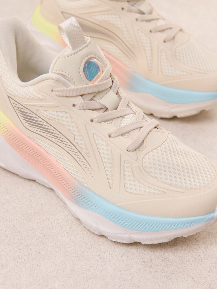 白色 - Friends Like These Lace Up Comfort Athleisure Active Trainers - 圖片 2/5