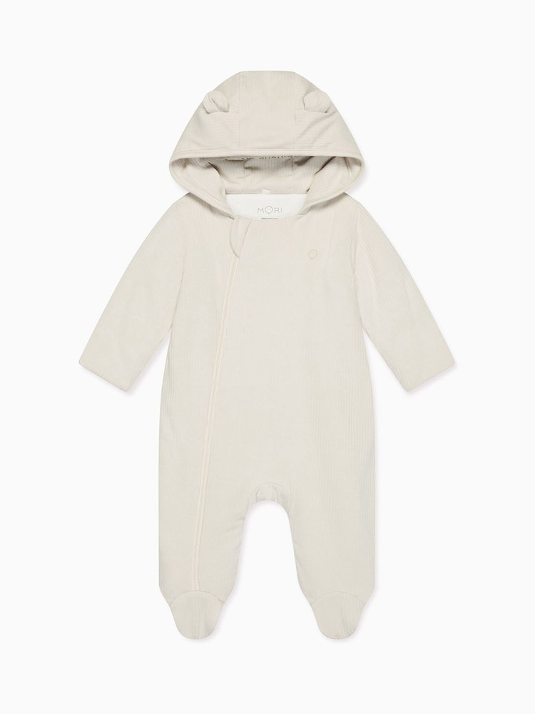MORI Supersoft Cosy Zip-Up Pramsuit - Image 1 of 6 MORI Supersoft Cosy Zip-Up Pramsuit - Image 1 of 6