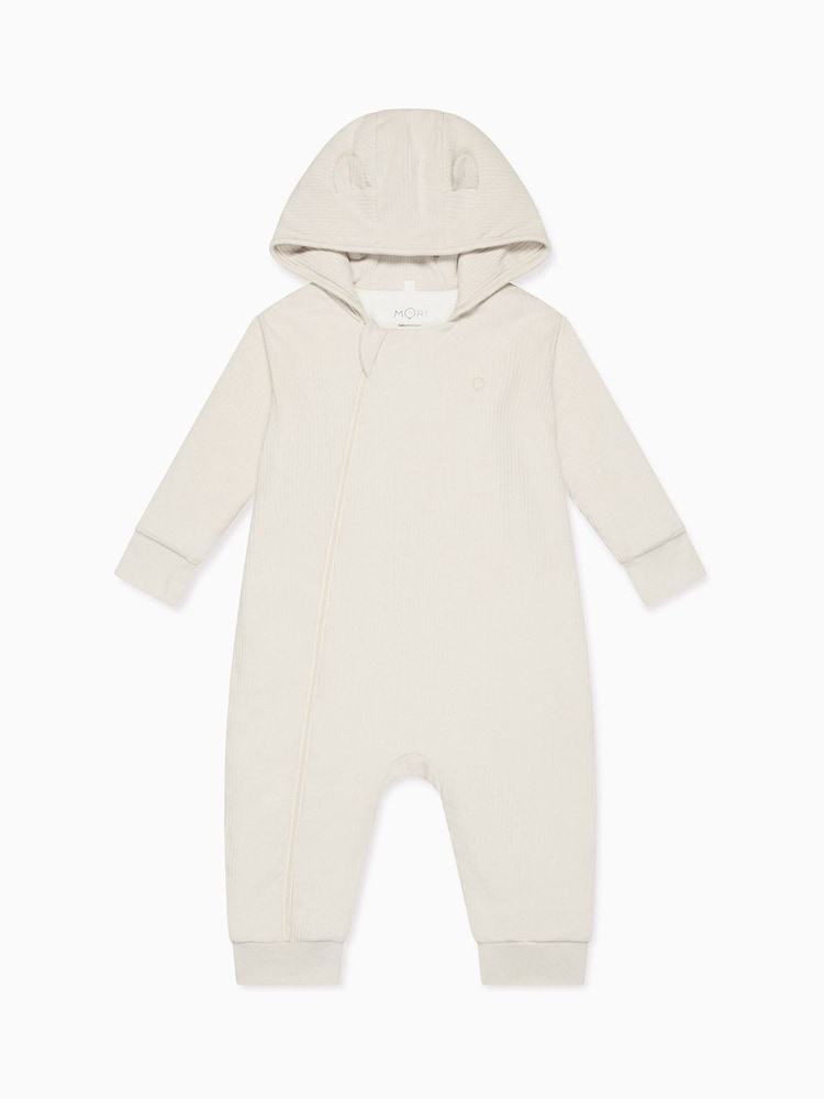 MORI Supersoft Cosy Zip-Up Pramsuit - Image 2 of 6 MORI Supersoft Cosy Zip-Up Pramsuit - Image 2 of 6