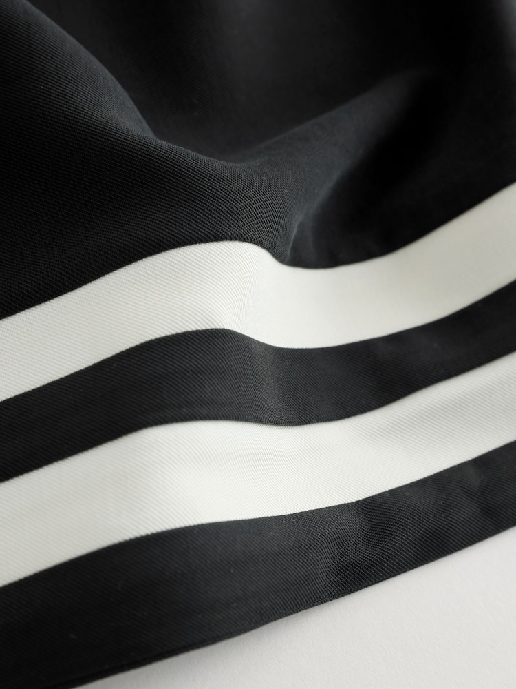 Black Wide Leg Side Stripe Trousers - Image 9 of 9