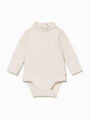 MORI Cream Roll Neck Supersoft Bodysuit - Image 1 of 2