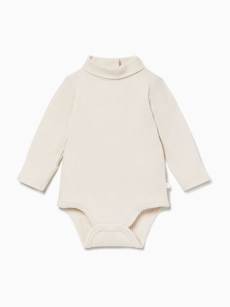 MORI Cream Roll Neck Supersoft Bodysuit - Image 1 of 2 MORI Cream Roll Neck Supersoft Bodysuit - Image 1 of 2