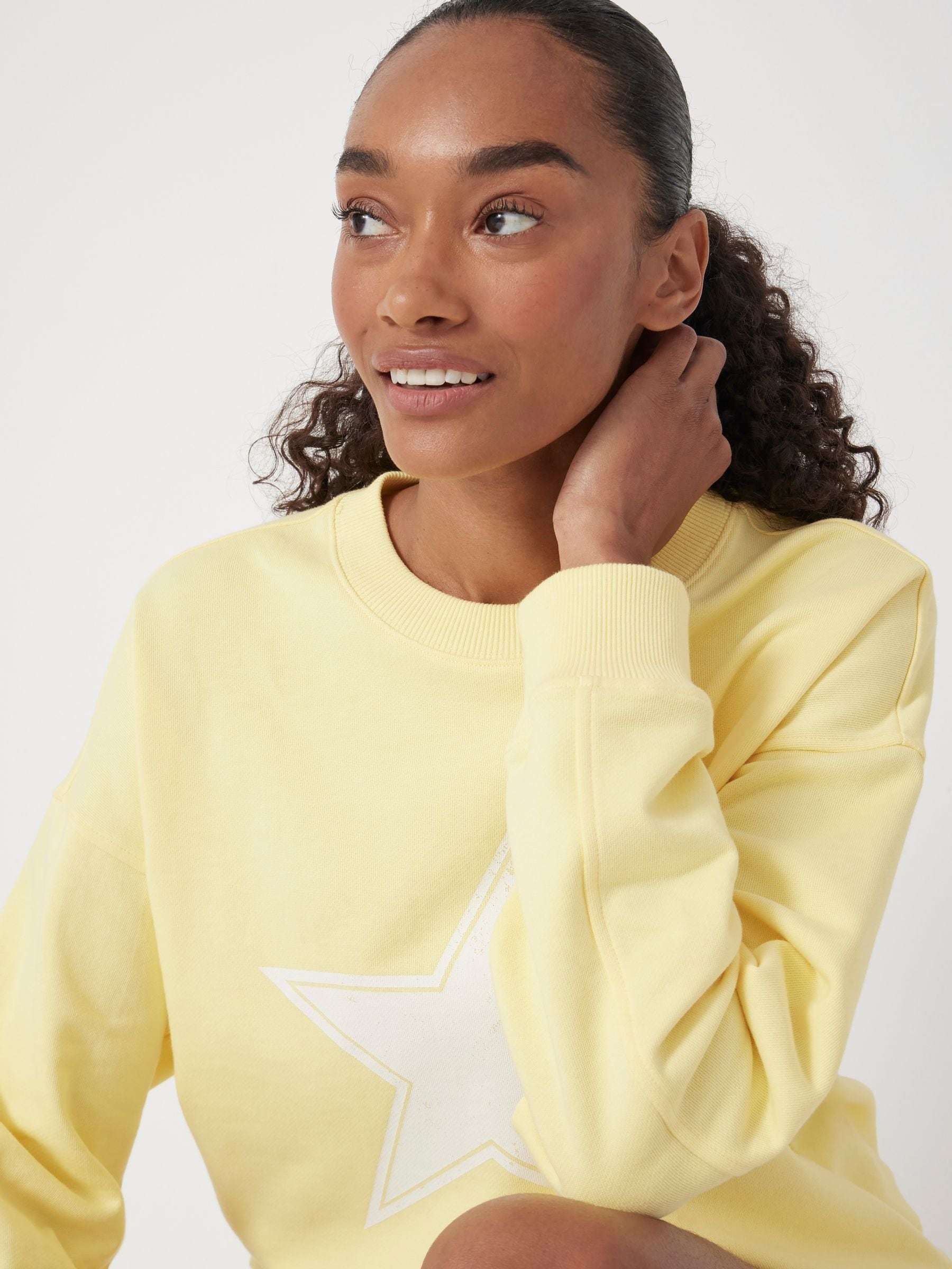 Buy Hush Yellow Star Print Graphic Sweatshirt from Next USA