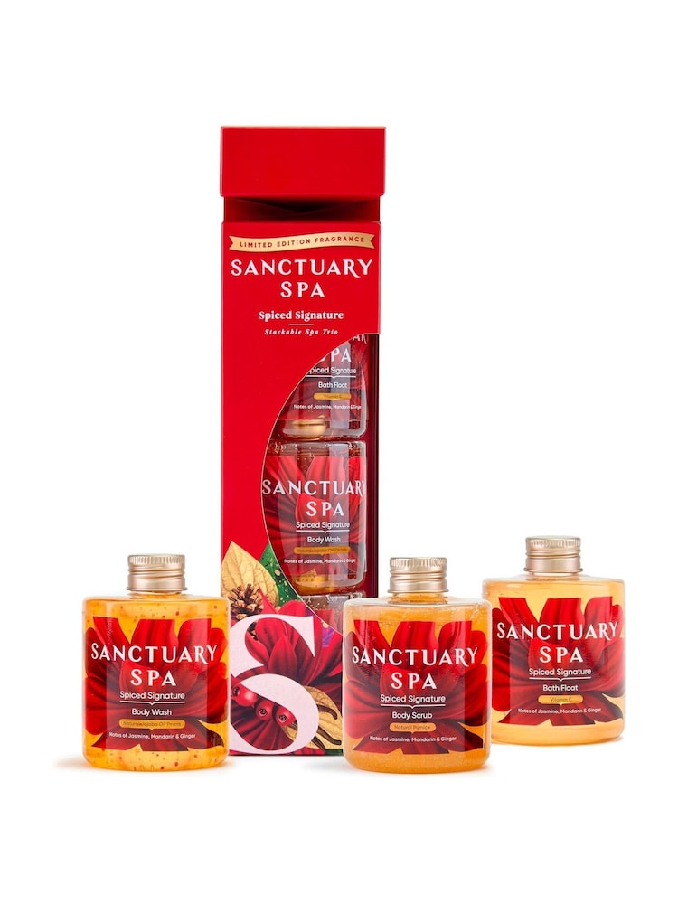 Sanctuary Spa Spiced Signature Stacking Spa Trio Gift Set (Worth £18) - Image 1 of 3