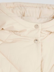 River Island Cream Quilted Belted Gilet - Image 5 of 5