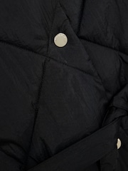 River Island Black Quilted Belted Gilet - Image 5 of 5