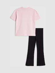 River Island Green Sweet But Sassy T-Shirt and Kickflare Set - Image 2 of 5