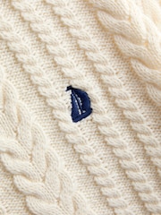 JoJo Maman Bébé Cream Cricket Jumper - Image 4 of 5