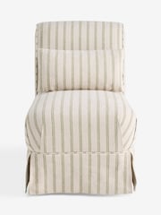 Laura Ashley Alston Stripe Hedgerow Green Brancaster Accent Chair - Image 2 of 4