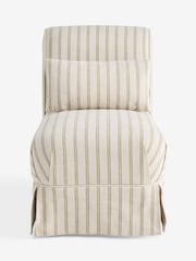 Laura Ashley Alston Stripe Hedgerow Green Brancaster Accent Chair - Image 5 of 7
