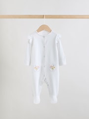 Lilac Purple Baby Sleepsuits 3 Pack (0mths-2yrs) - Image 2 of 13