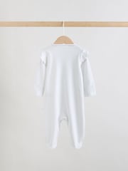 Lilac Purple Baby Sleepsuits 3 Pack (0mths-2yrs) - Image 6 of 13