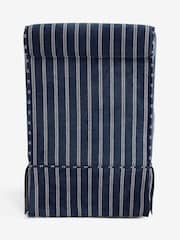 Laura Ashley Alston Stripe Navy Blue Brancaster Accent Chair - Image 4 of 4