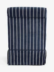Laura Ashley Alston Stripe Navy Blue Brancaster Accent Chair - Image 7 of 7