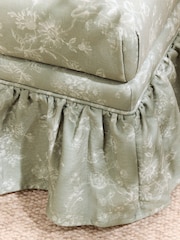 Laura Ashley Aneta Floral Sage Green Madelyn Storage Stool - Image 3 of 7