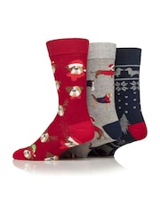 Wild Feet Red Snat Paws Christmas Dog Socks - Image 3 of 4