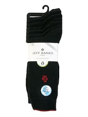 Jeff Banks Black Multi Pack Classic Crew Socks - Image 3 of 7