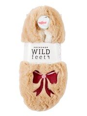Wild Feet Nude Fluffy Footsie Slippers - Image 4 of 8