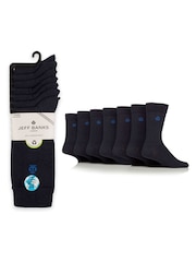 Jeff Banks Blue Multi Pack Classic Crew Socks - Image 3 of 7