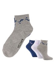 Wild Feet White Cropped Length Rib Ankle Socks 3  Pack - Image 4 of 8