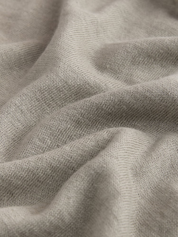 Neutral Signature 100% Linen Tipped Knitted Polo Shirt - Image 8 of 8 Neutral Signature 100% Linen Tipped Knitted Polo Shirt - Image 8 of 8