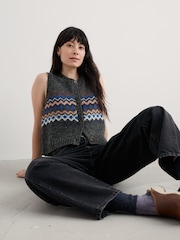Seasalt Cornwall Grey Knitted Vest - Image 2 of 6