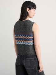 Seasalt Cornwall Grey Knitted Vest - Image 3 of 6