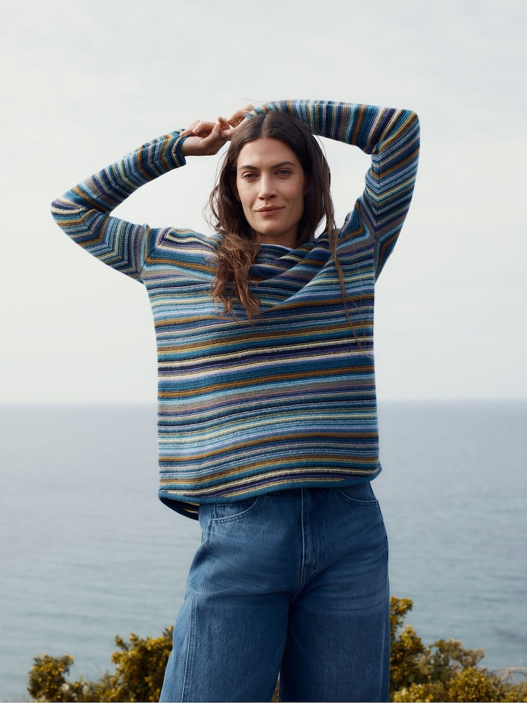 Seasalt Cornwall Blue Fruity Jumper - Image 2 of 7