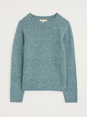 Seasalt Cornwall Blue Dawson Pick Jumper Made With Merino - Image 4 of 5