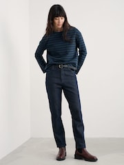 Seasalt Cornwall Green Beach Boat Cotton Jersey Top - Image 3 of 5