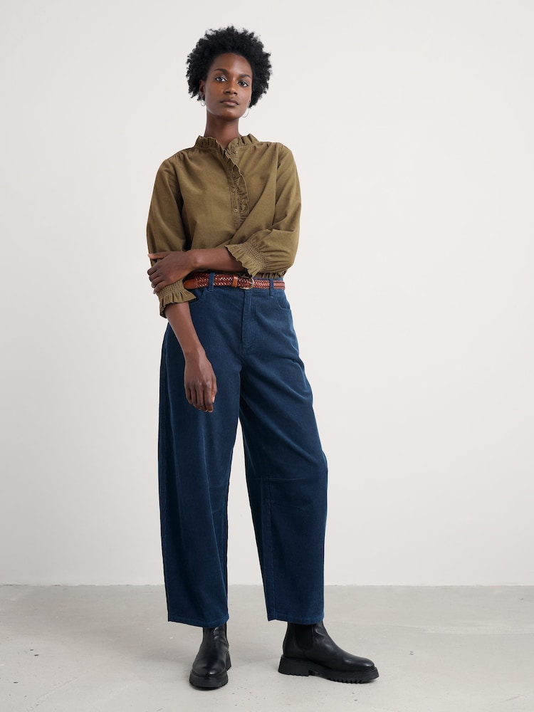 Seasalt Cornwall Blue Avens Cord Horseshoe Trousers - Image 1 of 5